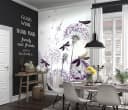 Newroom Vliestapete Delion Purple Pusteblumen Lila Romantik Bild 1