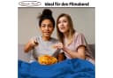 Leonado Vicenti Wohndecke Dunkelblau Fleece Kuscheldecke Bild 1