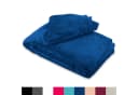 Leonado Vicenti Wohndecke Dunkelblau Fleece Kuscheldecke Bild 2