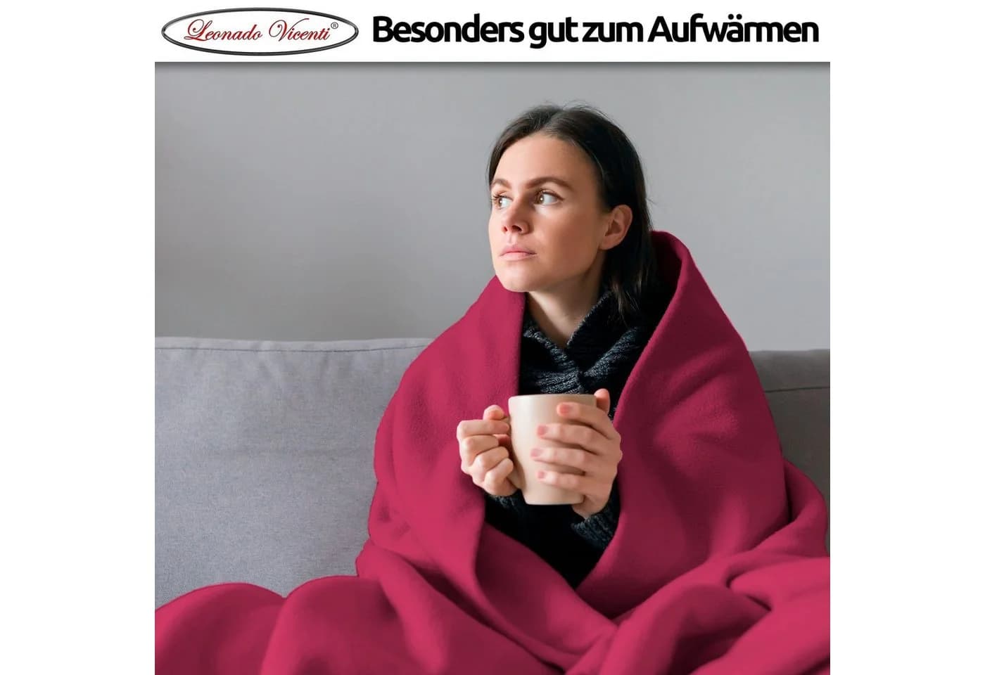 Leonado Vicenti Kuscheldecke Fleece Warm und Weich - Bild 5