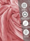 Leonado Vicenti Spannbettlaken Winter Teddy Plüsch Rosa Bild 1