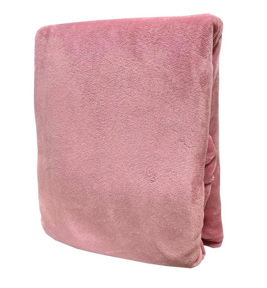 Leonado Vicenti Spannbettlaken Winter Teddy Plüsch Rosa - Bild 2