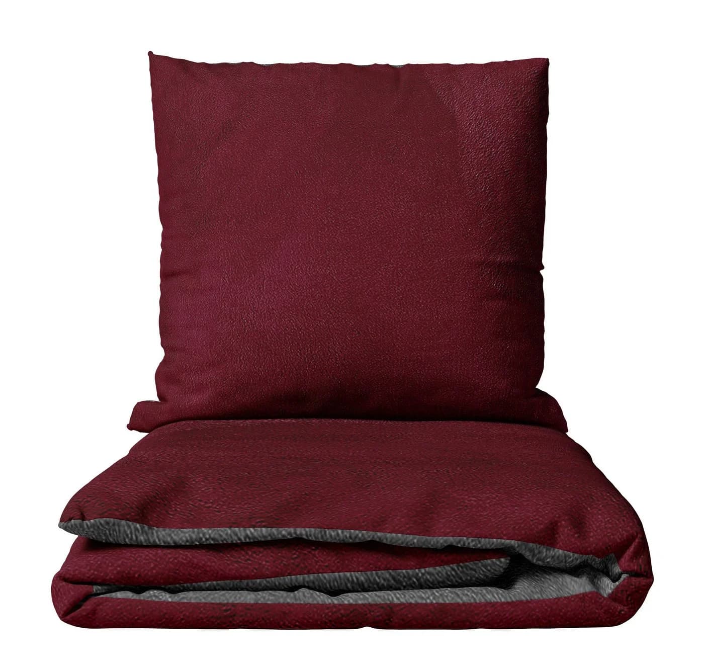 Leonado Vicenti Bettwäsche Winter Fleece 2-tlg. Bordeaux - Bild 2