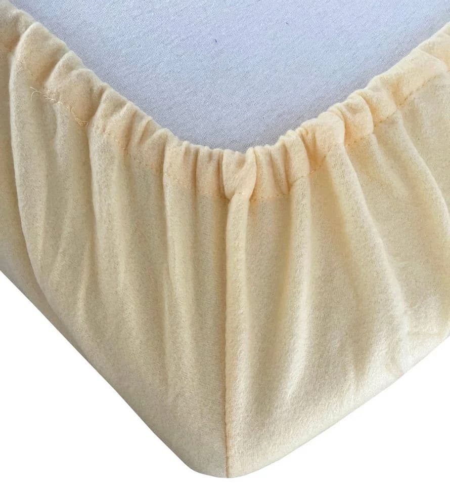 Leonado Vicenti Spannbettlaken Winter Microfaser-Fleece Beige 2er-Set - Bild 2