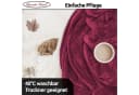 Leonado Vicenti Wohndecke 2er Pack Kuschelig Warm Bordeaux Fleece Bild 4