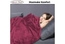 Leonado Vicenti Wohndecke 2er Pack Kuschelig Warm Bordeaux Fleece Bild 5