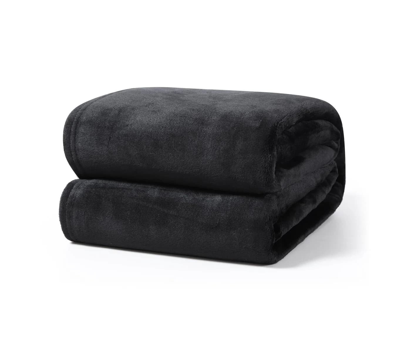 Leonado Vicenti Wohndecke 2er Set Schwarz Kuschelig Warm Fleece - Bild 2