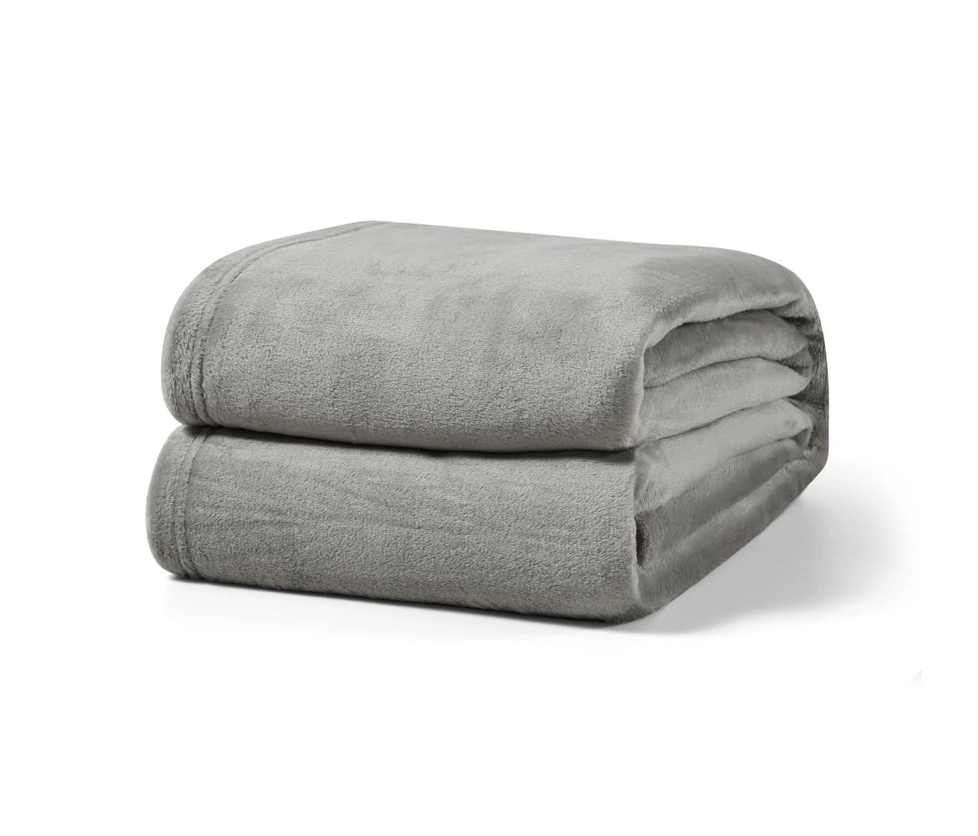 Leonado Vicenti Wohndecke 2er Pack Grau Kuschelig Warm Fleece - Bild 2