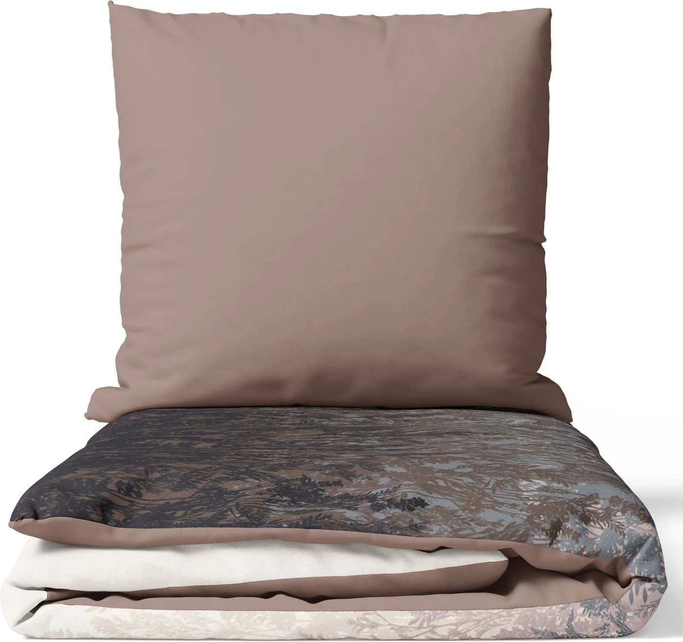 Leonado Vicenti Bettwäsche 4-teilig Baumwolle Beige Braun Schwarz Floral - Bild 2