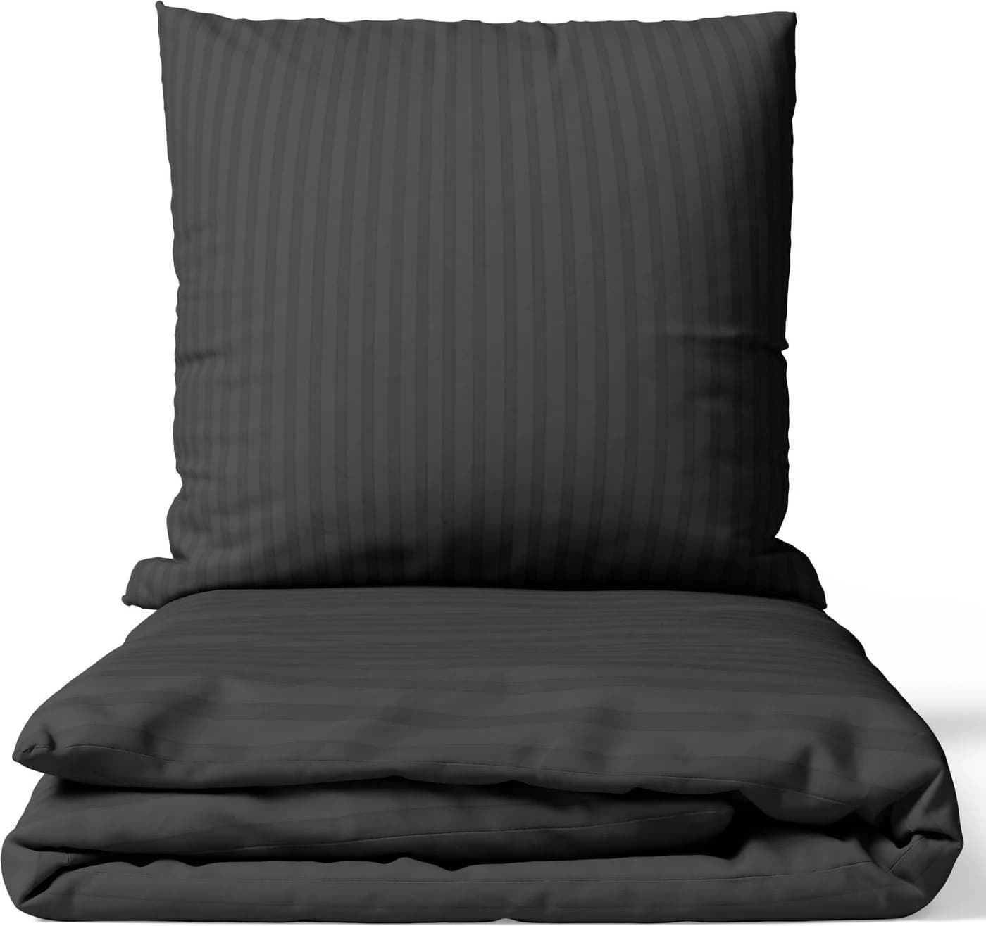 Leonado Vicenti Bettwäsche Satin 4-teilig Grau Streifen Design - Bild 2