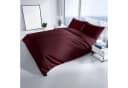 Leonado Vicenti Luxuriöses Satin Bettwäsche Set Rot Bild 1