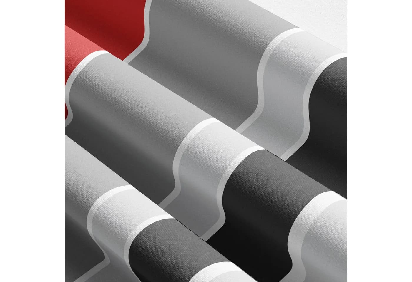 Leonado Vicenti Bettwäsche Renforcé Rot Streifen Design - Bild 5