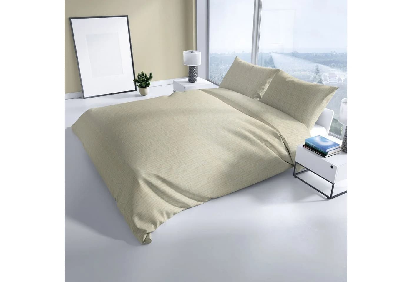 Leonado Vicenti Bettwäsche Musselin Beige 100% Baumwolle - Bild 5