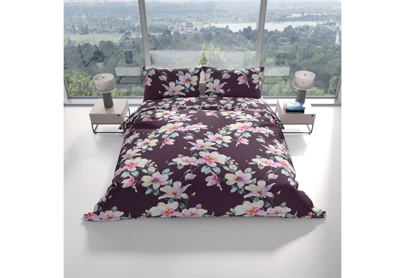 Leonado Vicenti Bettwäsche Biber Baumwolle Blumen Design Flauschig Warm - Bild 5