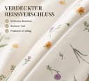 Leonado Vicenti Wendebettwäsche 200x220 Beige Blumen Renforcé 3-teilig Bild 3