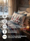Leonado Vicenti Bettwäsche Feinbiber 2-teilig Winterdesign Blau/Weiß Bild 4