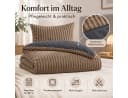 Leonado Vicenti Bettwäsche Teddyplüsch Cord Optik Fleece 4-teilig Bild 5