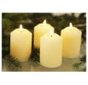 FHS LED-Echtwachskerzen Set 4er Creme mit Timer & Fernbedienung Bild 2