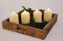 FHS LED-Echtwachskerzen Set 4er Creme mit Timer & Fernbedienung Bild 3
