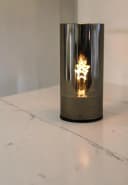 OTTO home LED Tischleuchte IRELLA Spiegelglas rotierendes Motiv rot Bild 3