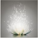 Artland Glasbild Magie der Lotus-Blume Grau Bild 1