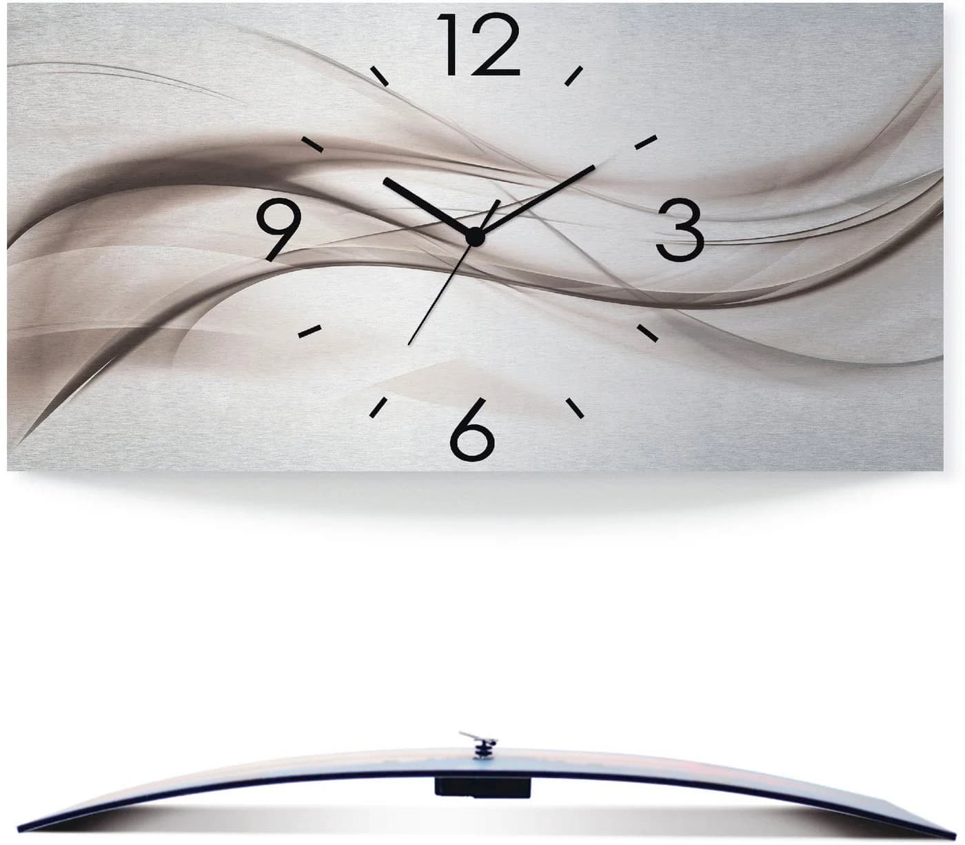 Artland Wanduhr Abstraktes Design Silber