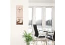 ARTLAND Wanduhr Cappuccino - Kaffee Glas Beige Lautlos Funk Bild 3