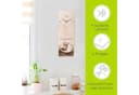 ARTLAND Wanduhr Cappuccino - Kaffee Glas Beige Lautlos Funk Bild 4