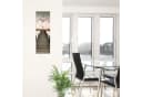 ARTLAND Wanduhr Langer Pier Sonnenaufgang Glas Beige Funkuhrwerk Lautlos Bild 3