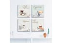 Artland Leinwandbild 4er Set Kaffee Motive Braun Beige Schwarz Bild 1