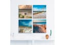 ARTLAND Leinwandbild Einsamer Strand Ostsee Sanddüne Gräser 4er Set Bild 1