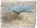 Wanduhr ARTLAND "Schöne Sanddüne mit Gräsern und Zaun" Beige Bild 2