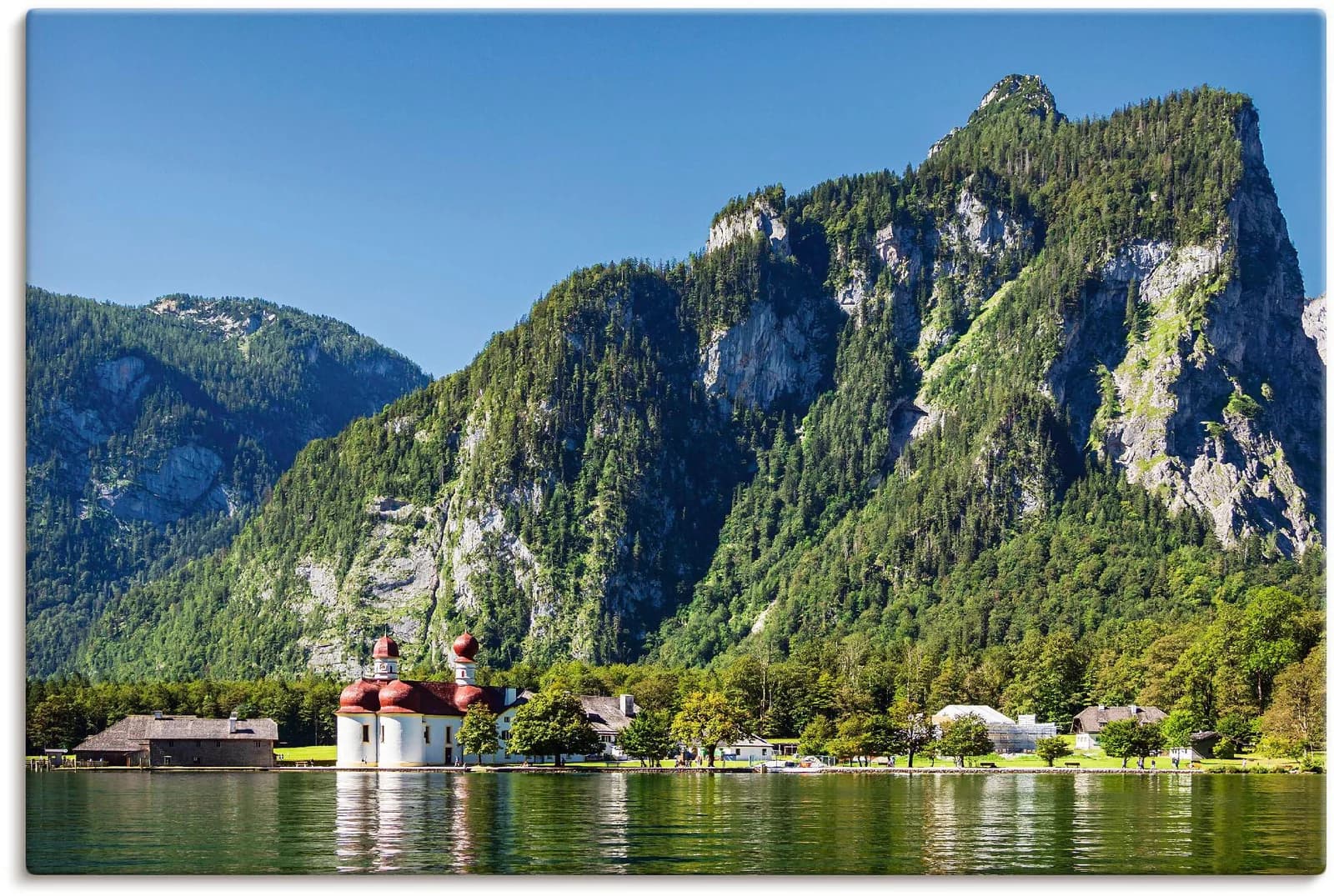 Artland Wandbild Blick auf den Königssee Alu/Leinwand Naturmotiv