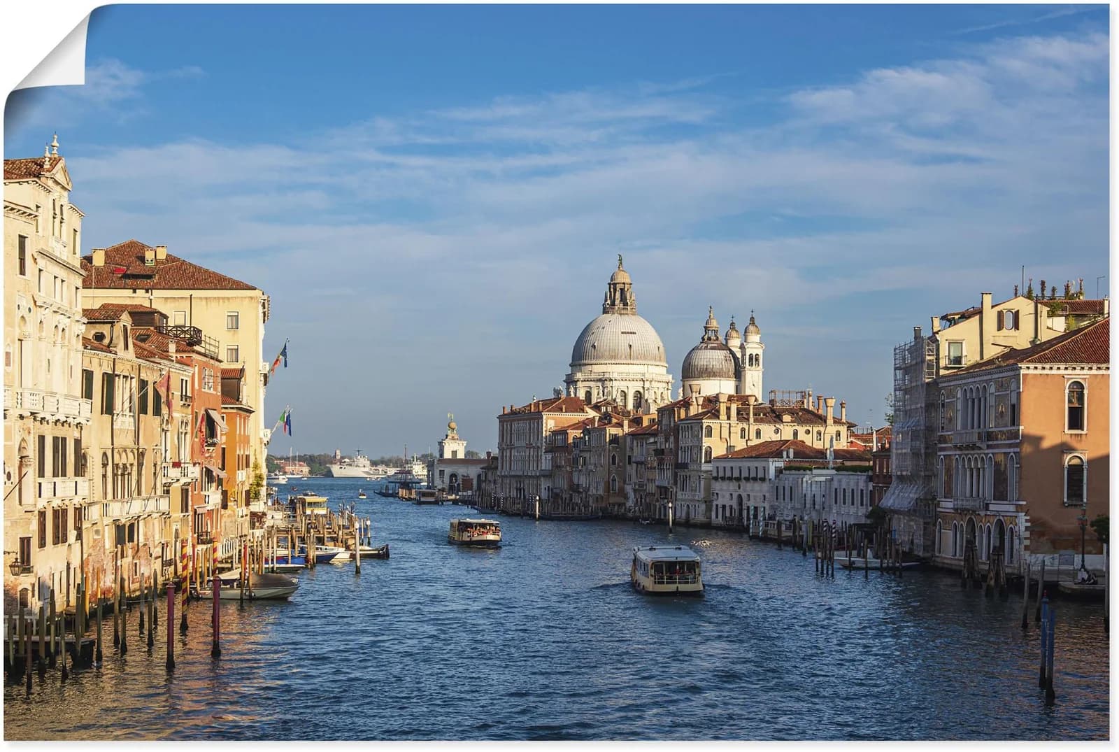 ARTLAND Poster Venedig Kirche blau 60x40 cm