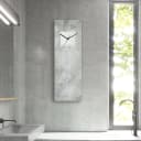 Bruno Banani Wanduhr Beton auf Glas Grau Glasgehäuse Funkuhrwerk Bild 5
