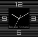 Bruno Banani Wanduhr Thin Stripes Schwarz Aluminium Bild 1
