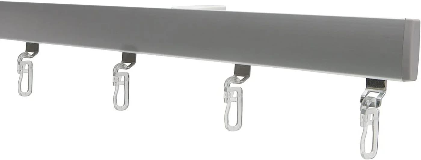 Garduna SmartGlide! Gardinenschiene Silber Aluminium 1-läufig - Bild 2
