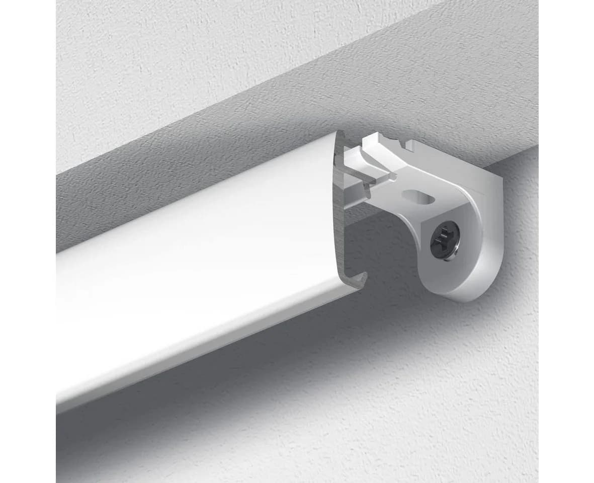 Garduna SmartGlide! Gardinenschiene Weiß Aluminium 1-läufig - Bild 5