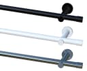 Garduna Gardinenstange Ø 20mm Metall Weiß-Glanz Bild 2