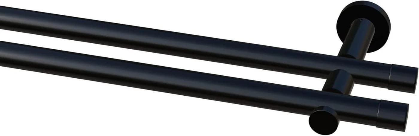 Garduna Gardinenstange Ø 20mm Metall 1- oder 2-Lauf