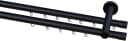 Garduna Gardinenstange Ø 20mm Innenlauf Komplettset inkl. X-Gleiter in Profilfarbe, 2-läufig, kürzbar, Metall Bild 1