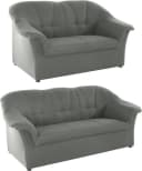 DOMO COLLECTION Polstergarnitur Pegnitz Grau 3-Sitzer & 2-Sitzer Set Bild 4
