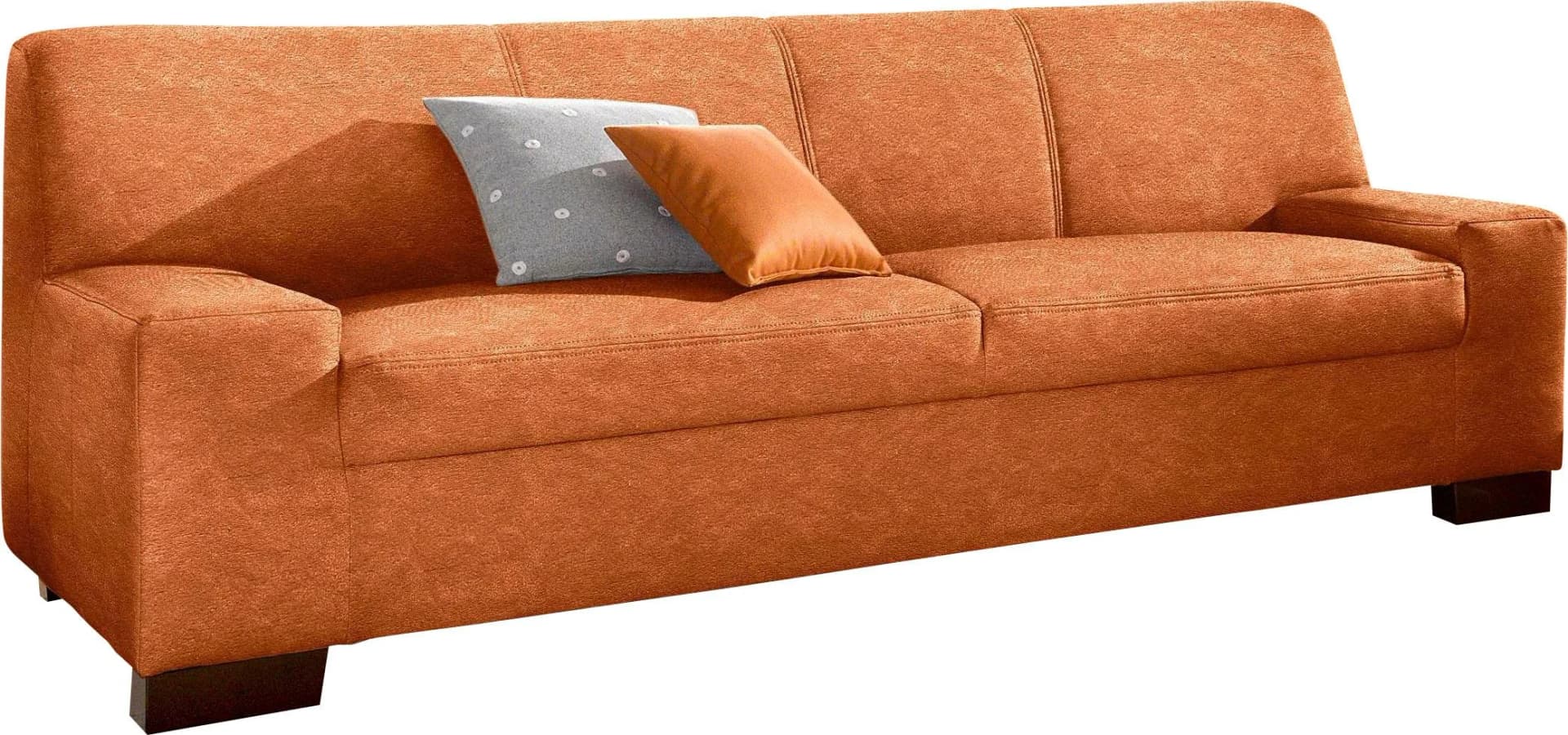 DOMO Collection Norma 2-Sitzer Sofa Terrakotta Modern