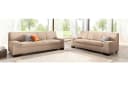 DOMO COLLECTION Polstergarnitur Norma 3-tlg. Beige Microfaser Bild 1