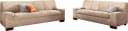 DOMO COLLECTION Polstergarnitur Norma 3-tlg. Beige Microfaser Bild 2