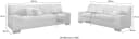 DOMO COLLECTION Polstergarnitur Norma Beige 2- und 3-Sitzer Bild 5