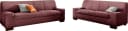 DOMO COLLECTION Polstergarnitur Norma Top 2+3 Sitzer Rot Kunstleder Bild 2