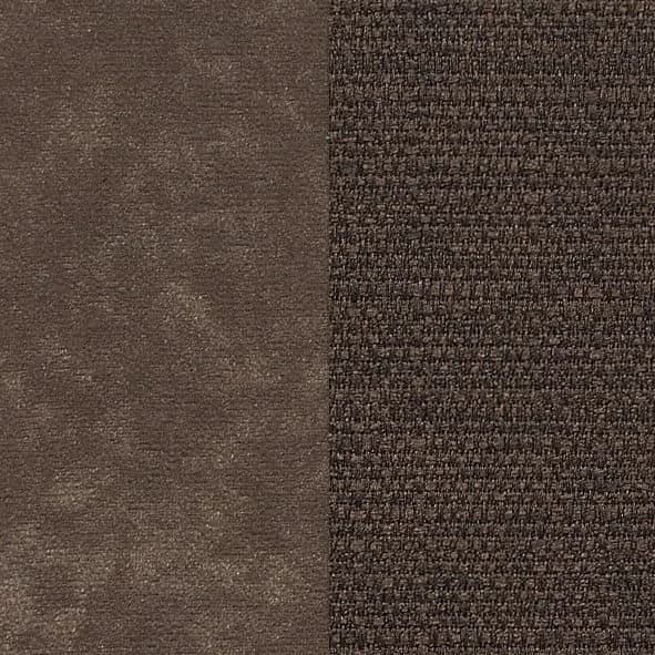 DOMO COLLECTION Flores Hocker Braun Naturleder & Kunstleder - Bild 3