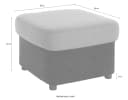 DOMO COLLECTION Flores Hocker Braun Naturleder & Kunstleder Bild 4