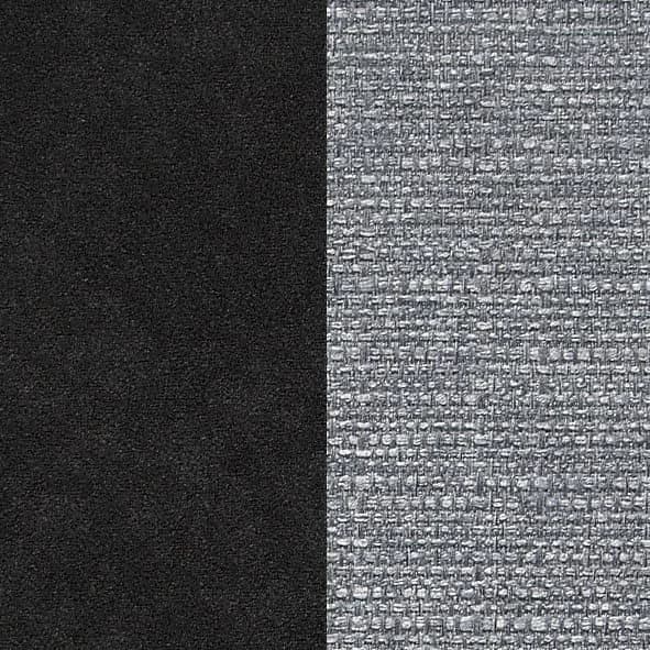 DOMO COLLECTION Flores Wohnlandschaft U-Form Schwarz/Silber - Bild 4